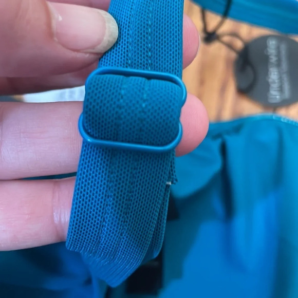 Coco Reef Classic Solid Tiered Mesh Tankini Teal Cove Size 36DD NWT - Picture 6 of 11